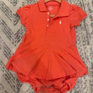 Ralph Lauren Baby Coral Polo Shirt Dress